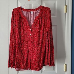 Old navy long sleeve peasant top